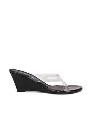 Coperni Wedge Sandal in Clear - Neutral,Black. Size 39 (also in ).