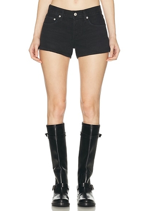 AGOLDE Low Rise Parker Shorts in Phase - Black. Size 23 (also in 24, 25, 26, 27, 28, 29, 30, 31, 32, 33, 34).