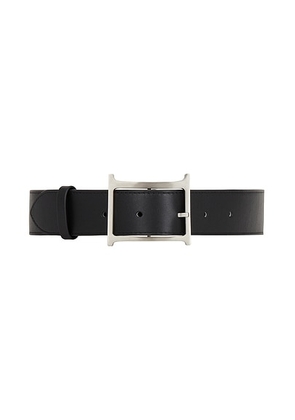 Helsa Logo Belt in Black - Black. Size XL (also in S).