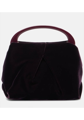 Dries Van Noten Crisp Small velvet tote bag