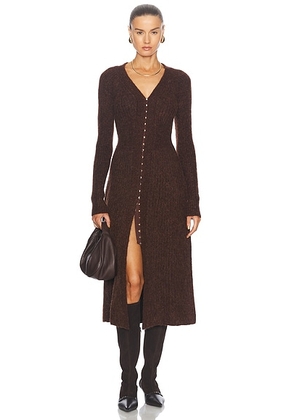 Cult Gaia Bessania Knit Dress in Java - Brown. Size S (also in ).