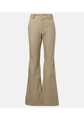 Balenciaga Cotton twill flared pants