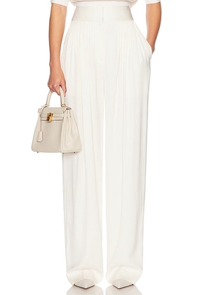 Helsa The Twill Trouser in Cream - Cream. Size XS (also in ).