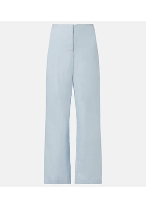 Faithfull Lulea high-rise linen wide-leg pants