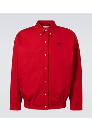 Miu Miu Cotton poplin blouson