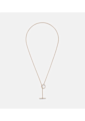 Stone and Strand 10kt gold necklace with diamonds