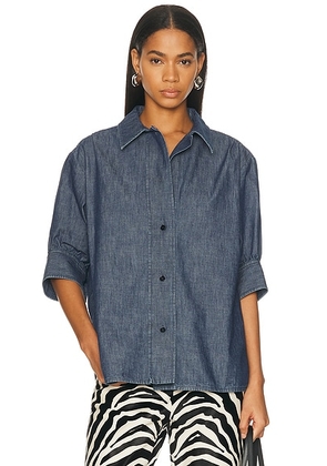 Jil Sander Denim Top in Indigo - Blue. Size 36 (also in ).