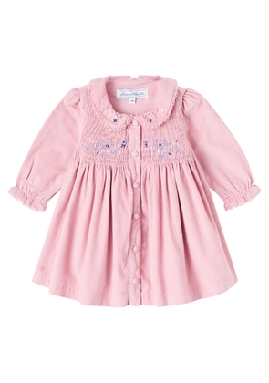 Tartine et Chocolat Baby crochet-trimmed cotton corduroy dress