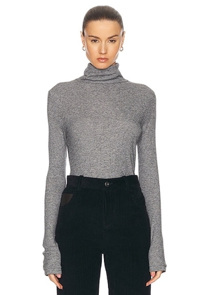 Loulou de Saison Gallinara Top in Grey Melange - Grey. Size XS (also in ).