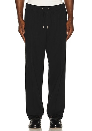 Fred Perry Cross Tape Track Pant in Black - Black. Size L (also in M, S, XL/1X).