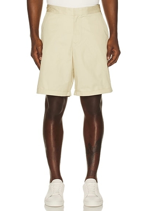 Fred Perry Twill Shorts in Oatmeal - Cream. Size 30 (also in 32, 34, 36).