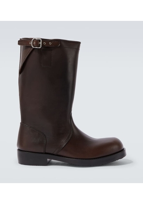 Dries Van Noten Leather biker boots