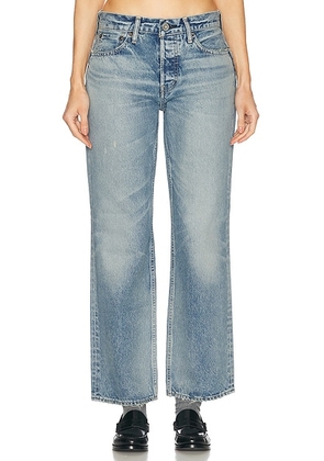 Moussy Vintage Copeland Wide Straight in Light Blue - Denim-Light. Size 26 (also in ).