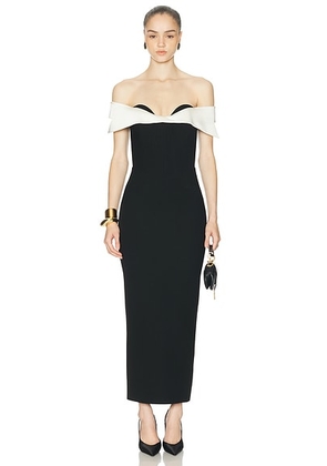 The New Arrivals by Ilkyaz Ozel Jacqueline Dress in Dark Matter - Black. Size 34 (also in 36, 38, 40).