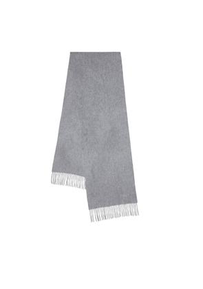 Mulberry Women's Cashmere Scarf Light Grey Melange