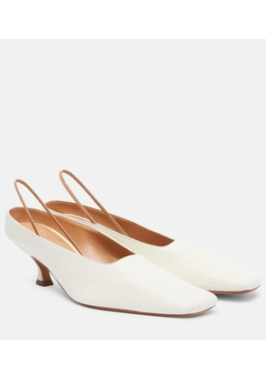 Calvin Klein Collection Anna leather slingback pumps