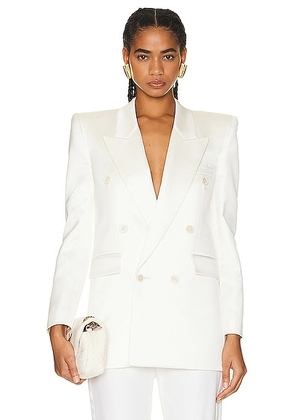 Saint Laurent Tailored Blazer in Shell - Cream. Size 40 (also in 38).