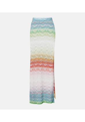 Missoni Wave lame maxi skirt