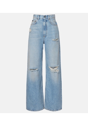 Dolce&Gabbana Distressed wide-leg jeans