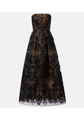 Elie Saab Embroidered sequined gown