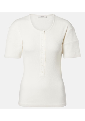 Lemaire Cotton and linen jersey Henley shirt