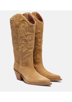 Paris Texas Dakota suede cowboy boots