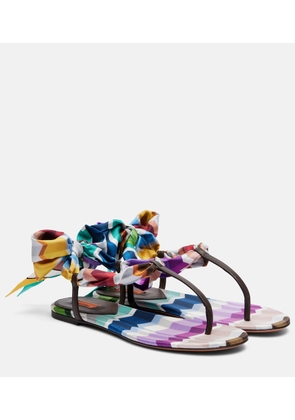 Missoni Dora twill sandals