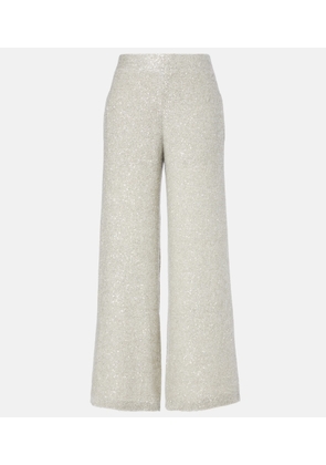 Brunello Cucinelli Sequined wide-leg pants