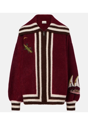 Alemais x Mokshini mohair and wool-blend cardigan