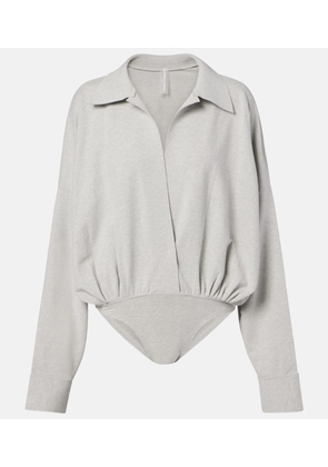 Norma Kamali Cotton-blend jersey bodysuit