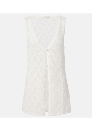 Faithfull Fio pointelle cotton vest
