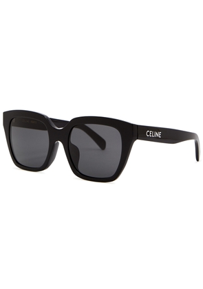 Celine - Square Frame Sunglasses, Black, Dark Grey Lenses, Square Sunglasses, 100% UV Protection - One Size