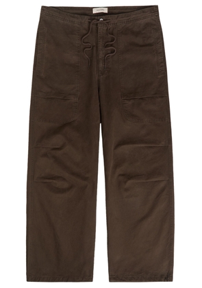 Entire Studios Barren Wide-leg Denim Cargo Trousers - Brown - L
