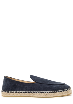 Jimmy Choo Shenton Suede Espadrille Loafers - Navy - 42 (IT42 / UK8)
