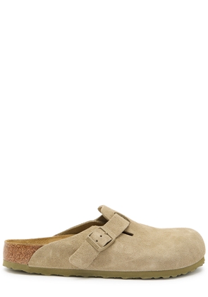 Birkenstock Boston Brushed Suede Clogs - Khaki - 44 (IT44 / UK10)