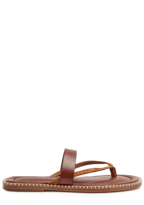 Dries Van Noten Suede and Leather Sandals - Brown - 45 (IT45 / UK11)