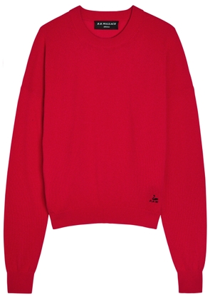 B.B. Wallace Morris Wool and Cashmere-blend Jumper - Red - XS (UK6 / XS)