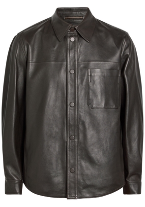 Slowear Leather Overshirt Jacket - Black - L