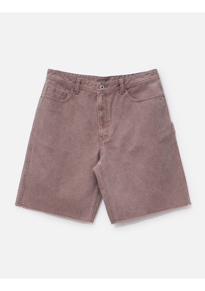 Washed Cutoff Denim Shorts