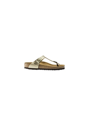 Birkenstock Gold Synthetic Flat Sandals - EU36/US6