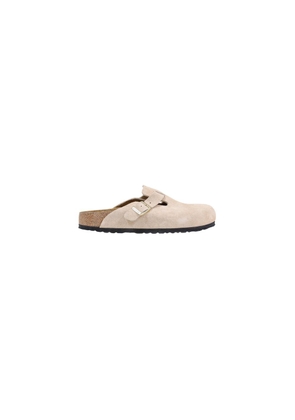 Birkenstock Beige Suede Leather Clogs - EU36/US6