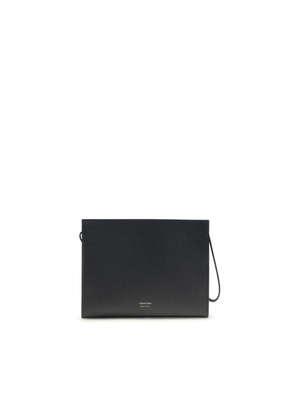 Ferragamo Black Calf Leather Bos Taurus Accessories