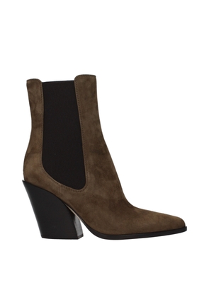 Jimmy Choo Brown Leather Ankle Boots - EU37/US7