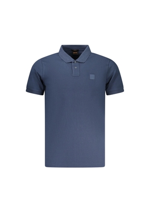 Hugo Boss Blu Cotton Mens Polo Shirt - S