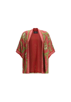 Etro Multicolor Silk Cloacks - L