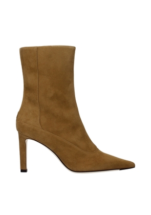 Jimmy Choo Brown Leather Ankle Boots - EU36.5/US6.5