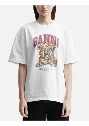 White Beaded Tiger T-shirt