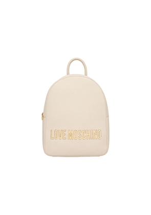 Love Moschino Beige Polyethylene Backpack