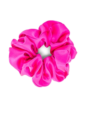 Emi Jay Silk Scrunchie in Fuchsia.