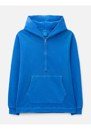 Rough Half-Zip Pullover Hooded Sweatshirt